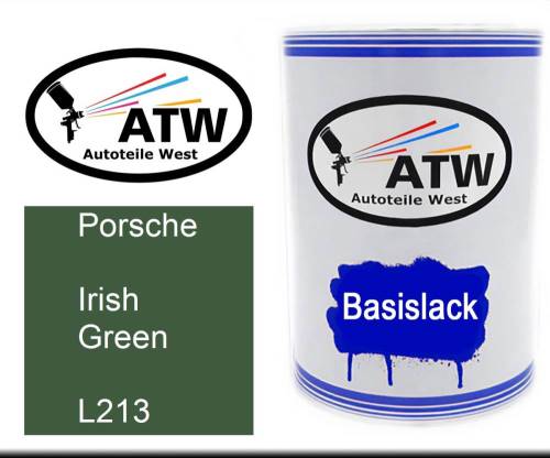 Porsche, Irish Green, L213: 500ml Lackdose, von ATW Autoteile West.